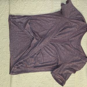 Lululemon Lavender  cross front crop top